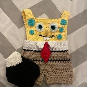 Crochet Cartoon Baby Costume